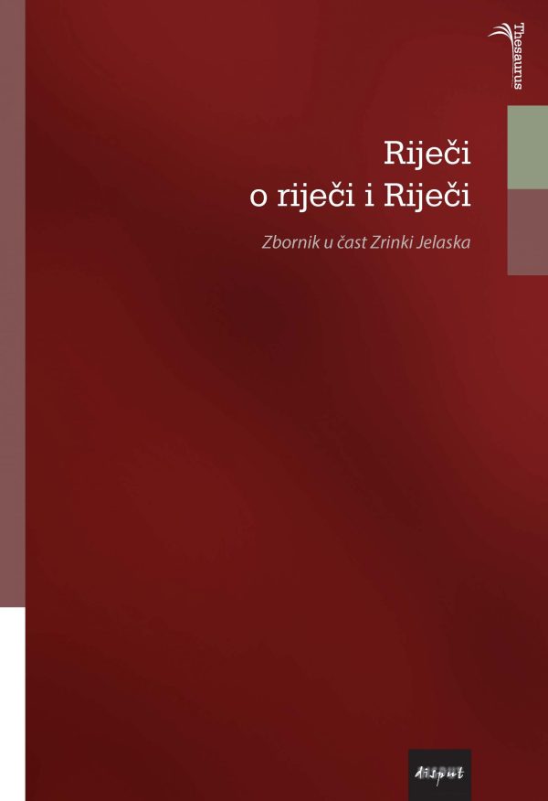 RIJEČI O RIJEČI I RIJEČI