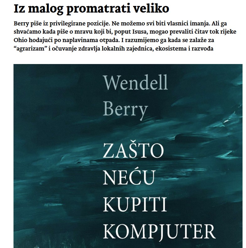 Zašto neću kupiti kompjuter
